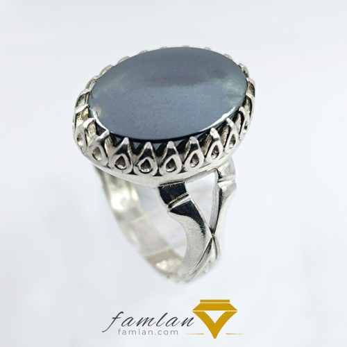 انگشتر نقره مردانه حدید کد 2899