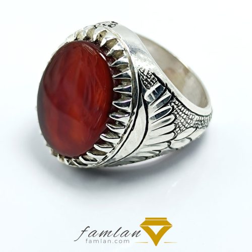 انگشتر نقره عقیق مردانه