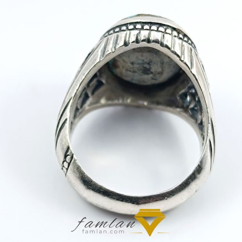 انگشتر نقره فیروزه نیشابور مردانه
