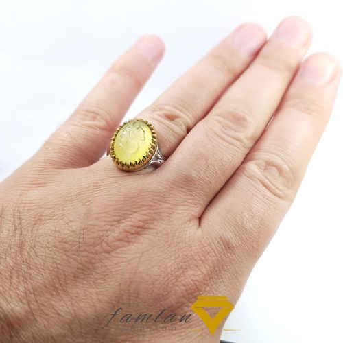 انگشتر نقره عقیق مردانه